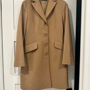 Elegant Tan Women's Trench Coat